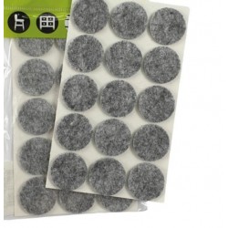 Podkładki filcowe samoprzylepne kwadratowe 30x30mm szare op. 15 szt 