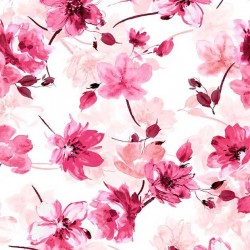 Szyfon ala jedwab akwarele pink 