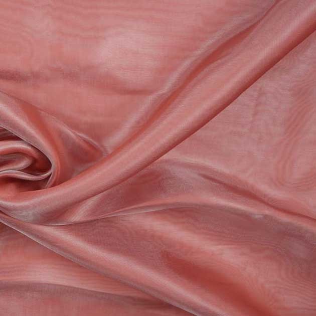 Tkanina Organza pudrowy róż ciemny