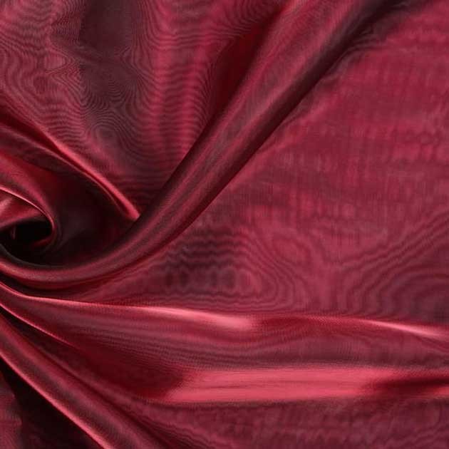 Tkanina Organza dwutonowa czerwone wino