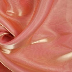 Tkanina Organza dwutonowa łosoś złoty