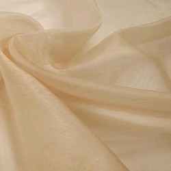 Tkanina Organza jednotonowa beż 150 cm