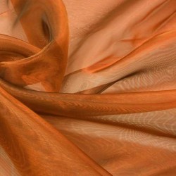 Tkanina Organza jednotonowa miedziany 150 cm