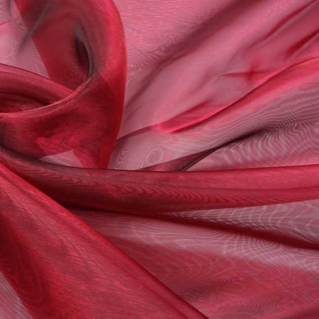 Tkanina Organza jednotonowa bordowy 280 cm