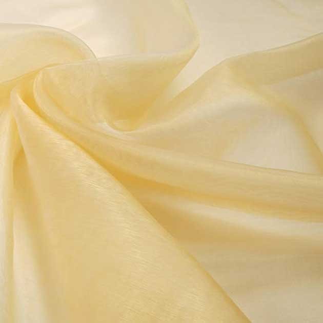 Tkanina Organza jednotonowa złoty jasny 280 cm