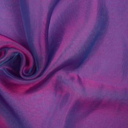 Tkanina Organza jednotonowa róż z fioletem 280 cm