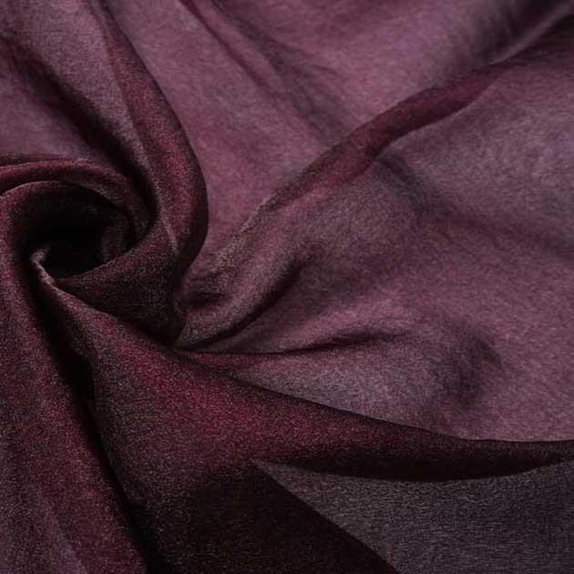 Tkanina Organza kryształek śliwka 150 cm