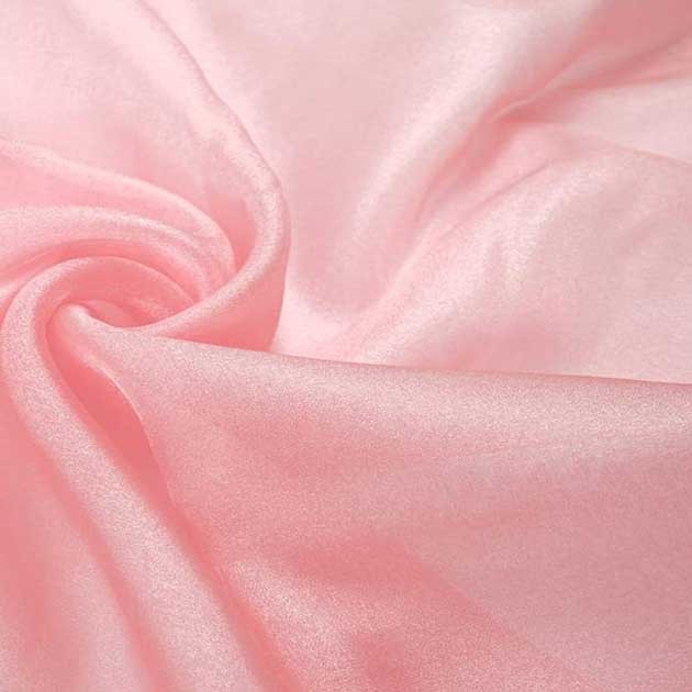 Tkanina Organza kryształek róż delikatny 250 cm