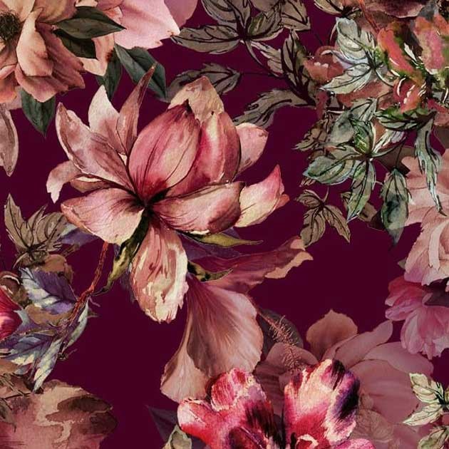 Satyna Armani coś jak jedwab magnolie na winie