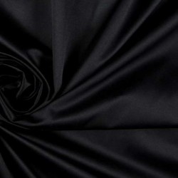 Satyna bawełniana czarna