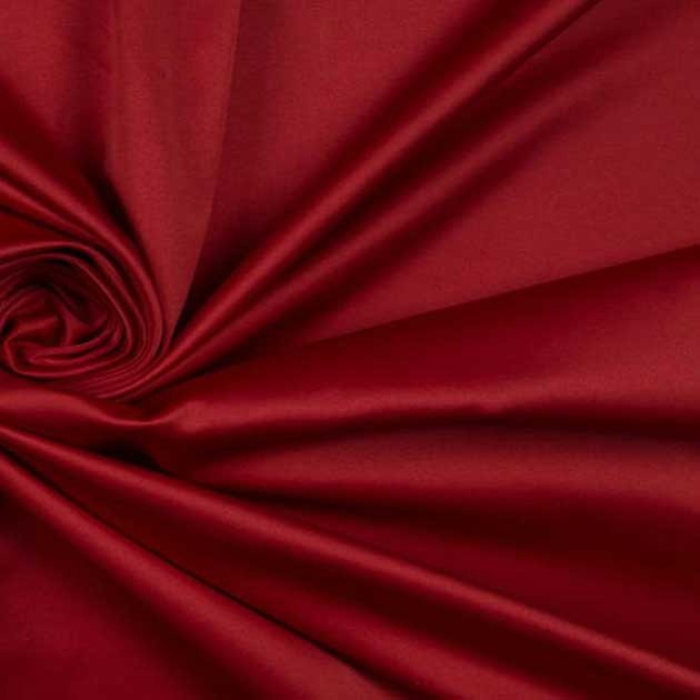 Satyna bawełniana czerwony ciemny