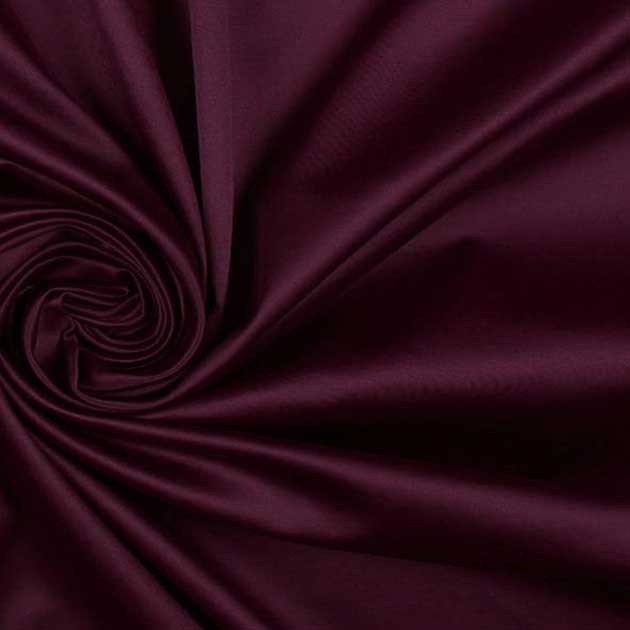 Satyna bawełniana bakłażan