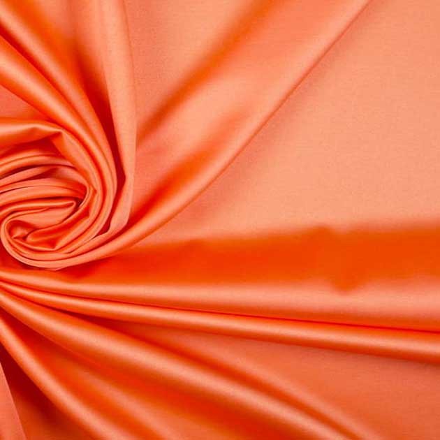 Satyna bawełniana pomarańczowy