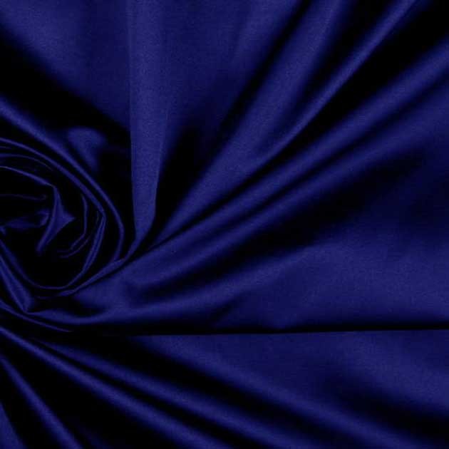 Satyna bawełniana szafir