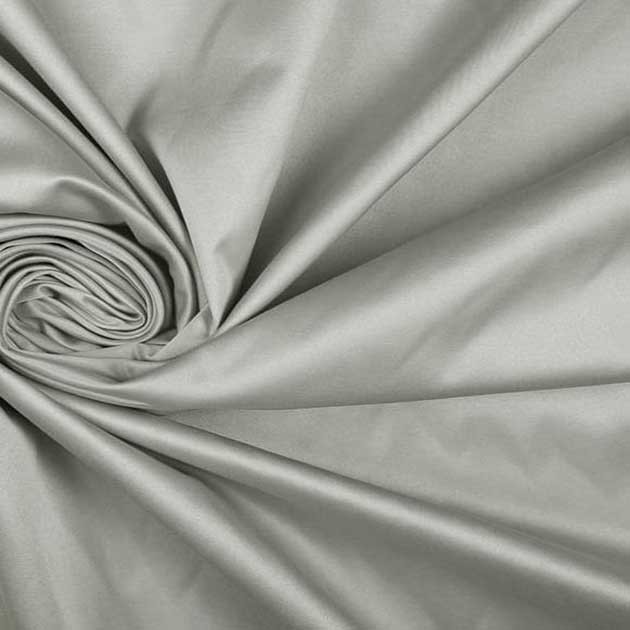 Satyna bawełniana szary perła