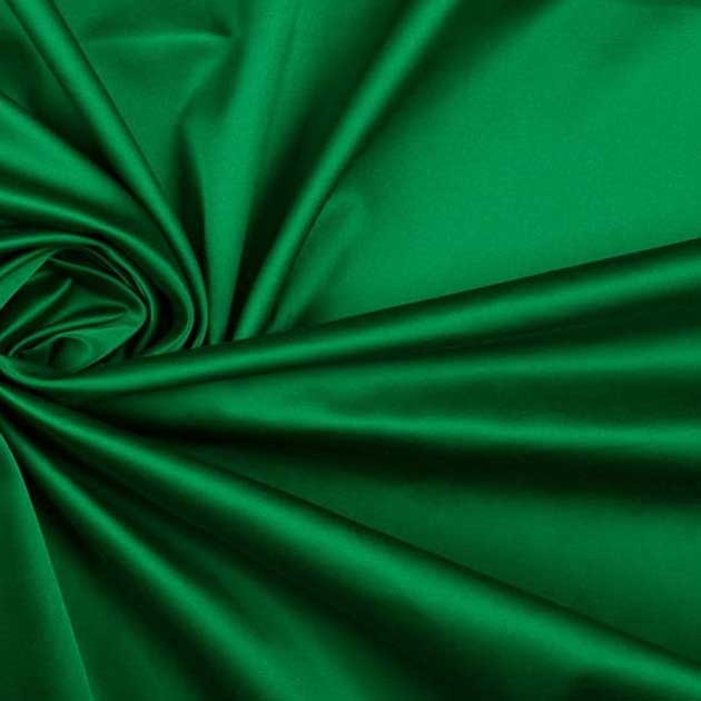 Satyna bawełniana zielony szmaragdowy