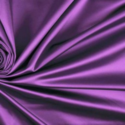 Satyna gruba z lycrą fioletowa