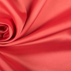 Satyna gruba z lycrą koral