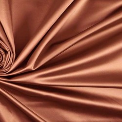 Satyna gruba z lycrą miedziana