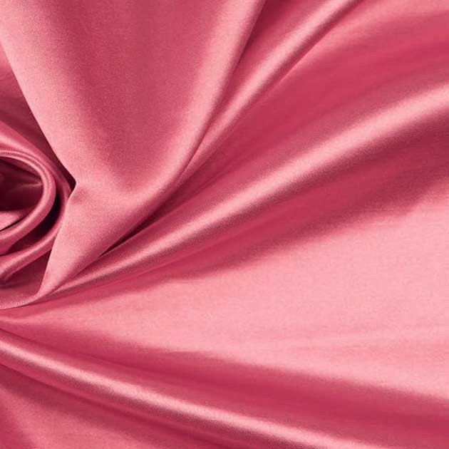 Satyna gruba z lycrą róż cukierkowy