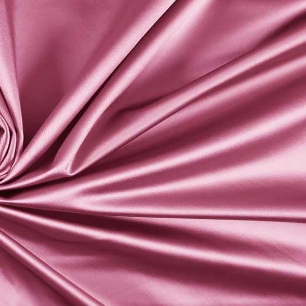 Satyna gruba z lycrą róż wrzosowy