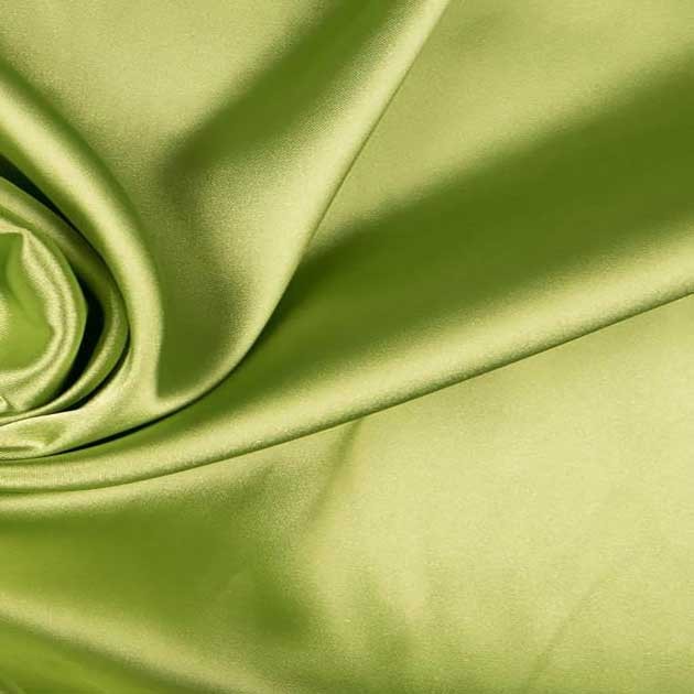 Satyna gruba z lycrą seledynowa