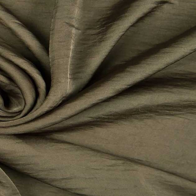 Satyna jedwabna khaki