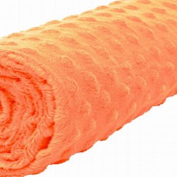 Polar minky w kropki pomarańczowy