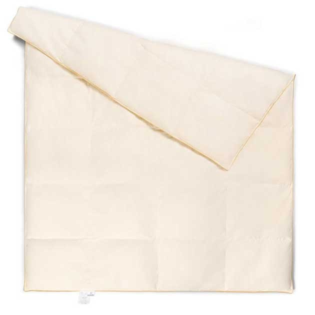 Kołdra puchowa 220x200, 100% puch Premium Ludwika, ecru, całoroczna