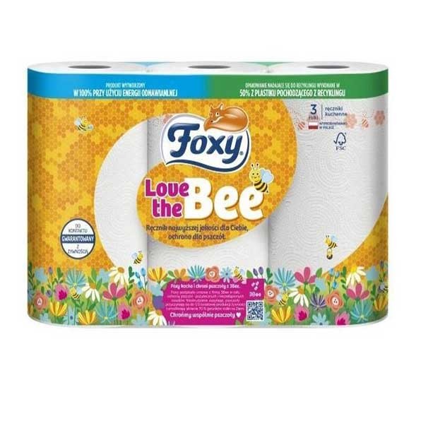 Foxy Ręcznik Kuchenny Love the Bee (3 rolki)