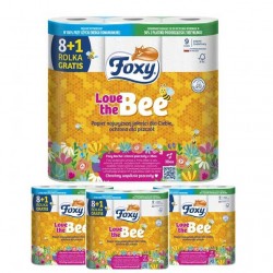 Papier toaletowy Foxy Love the Bee (9 rolek) x4