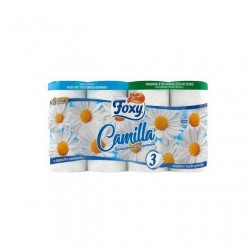 Papier toaletowy Foxy Camilla rumianek (8 rolek) x4 