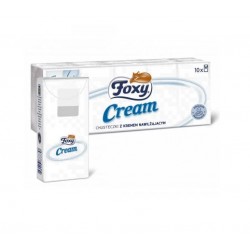 Chusteczki z kremem nawilżającym Foxy Cream (10x10 sztuk)