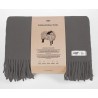 Koc wełniany Yeti 100% wełna grafit NZ