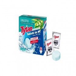Tabletki do WC Tytan turkusowa woda eukaliptus (16x20g)