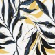 Tkanina Zasłonowa Satyna - żółte liście 190cm