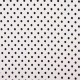 Tkanina Prato Czarne Grochy na Białym