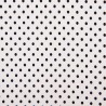 Tkanina Prato Czarne Grochy na Białym