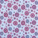 Tkanina Prato Kwiaty na Błękicie
