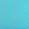 Tkanina Prato Rozetka Turkus z Lazurem