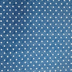 Tkanina Prato Groszki na Niebieskim