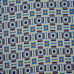 Tkanina Prato Kalejdoskop z Żółtym