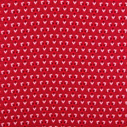 Tkanina Prato Mozaika Czerwona