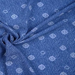 Tkanina Prato Róże na Niebieskim