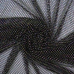 Czarna siatka z kolorwymi cyrkoniami