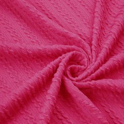 Dzianina swetrowa warkocz kolor amarant