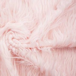 Dzianina Futerkowa włos 100mm pastel róż
