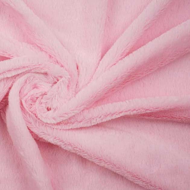 Dzianina Futerkowa włos 10mm róż cukierek