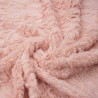 Dzianina Futerkowa włos 10mm róż struktura