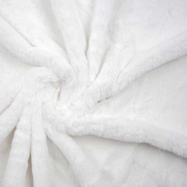 Dzianina Futerkowa włos 10mm śmietankowy misiek